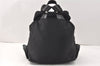 Authentic PRADA VELA Nylon Tessuto Leather Backpack Purse B6677 Black 3610K