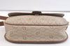 Authentic Christian Dior Honeycomb Shoulder Cross Bag PVC Leather Beige CD 3612K