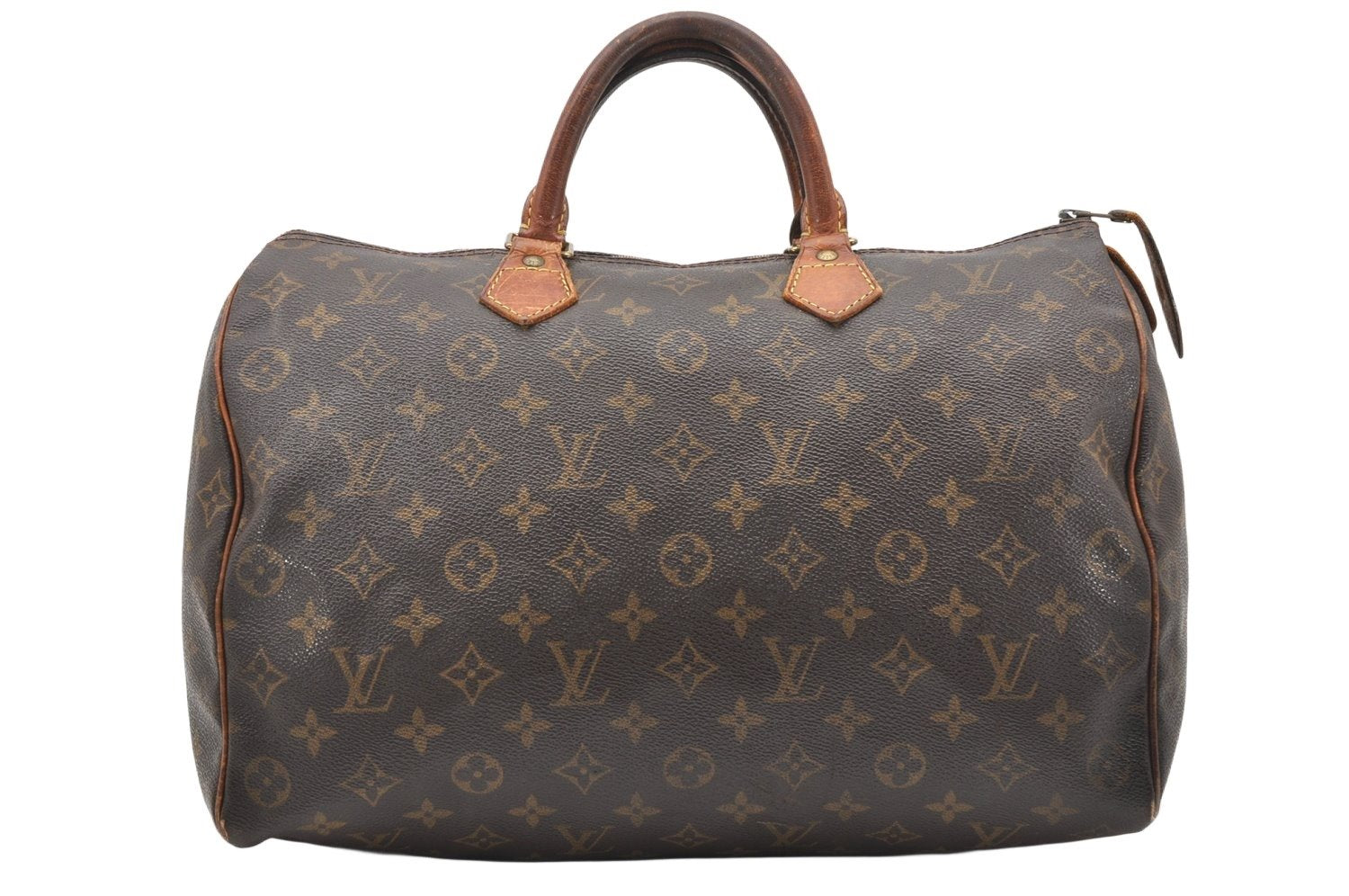 Authentic Louis Vuitton Monogram Speedy 35 Hand Boston Bag Old Model LV 3613K