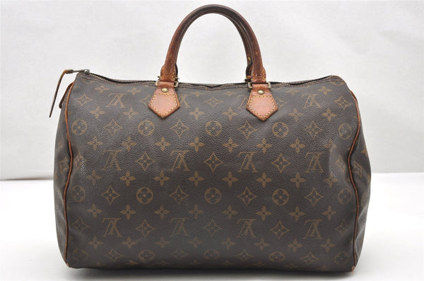 Authentic Louis Vuitton Monogram Speedy 35 Hand Boston Bag Old Model LV 3613K