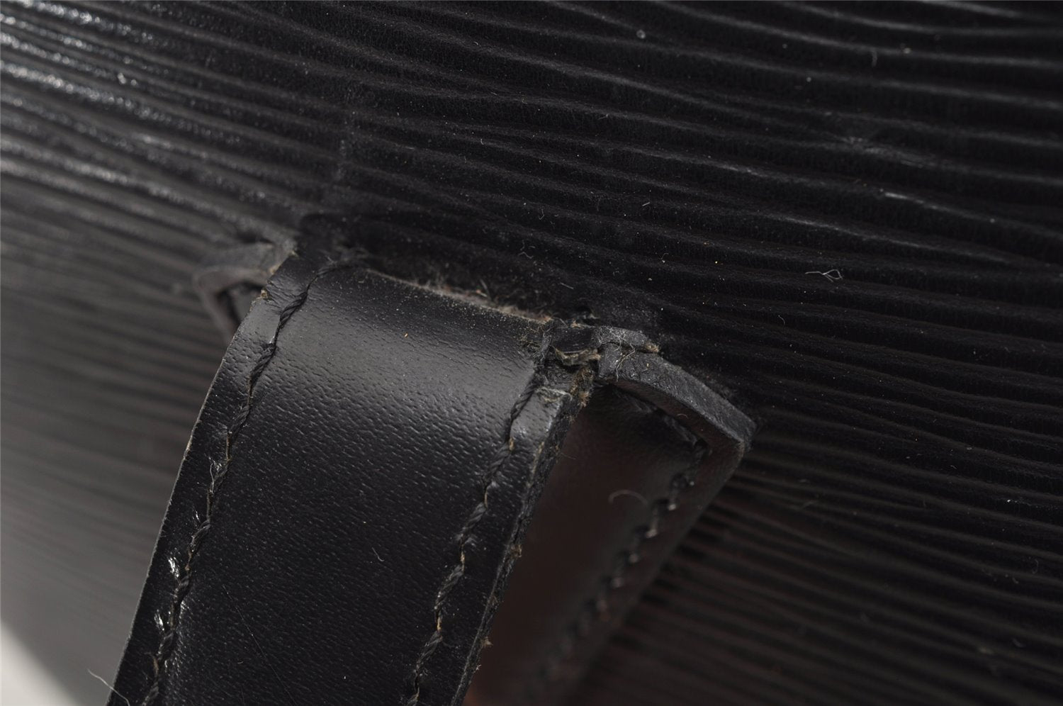 Auth Louis Vuitton Epi Saint Jacques Shopping Shoulder Bag Black M52262 LV 3614I