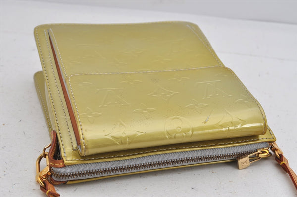 Auth Louis Vuitton Monogram Vernis Mott Shoulder Hand Bag Yellow M91030 LV 3614K