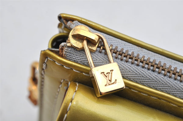 Auth Louis Vuitton Monogram Vernis Mott Shoulder Hand Bag Yellow M91030 LV 3614K