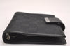 Authentic GUCCI Notebook Cover Purse GG Canvas Leather 115240 Black 3615J