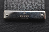 Authentic GUCCI Notebook Cover Purse GG Canvas Leather 115240 Black 3615J