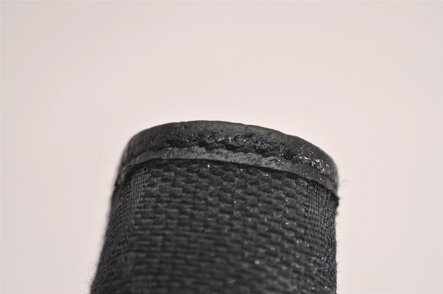 Authentic GUCCI Notebook Cover Purse GG Canvas Leather 115240 Black 3615J