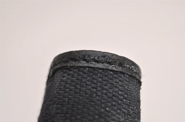 Authentic GUCCI Notebook Cover Purse GG Canvas Leather 115240 Black 3615J