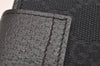 Authentic GUCCI Notebook Cover Purse GG Canvas Leather 115240 Black 3615J