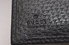 Authentic GUCCI Notebook Cover Purse GG Canvas Leather 115240 Black 3615J