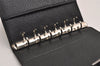 Authentic GUCCI Notebook Cover Purse GG Canvas Leather 115240 Black 3615J