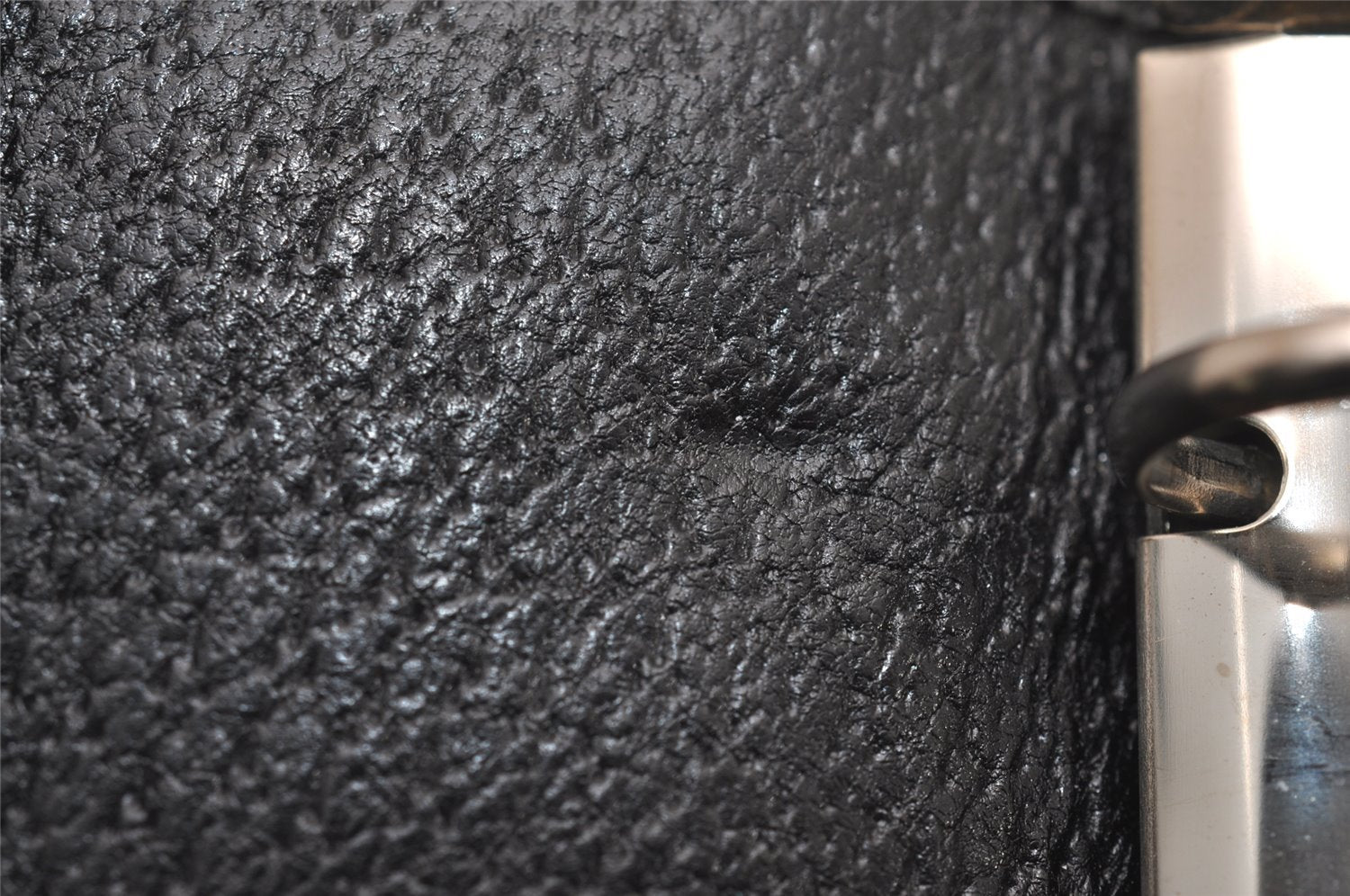 Authentic GUCCI Notebook Cover Purse GG Canvas Leather 115240 Black 3615J