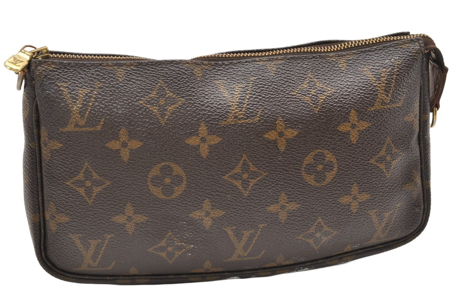 Authentic Louis Vuitton Monogram Pochette Accessoires Pouch M51980 LV 3615K
