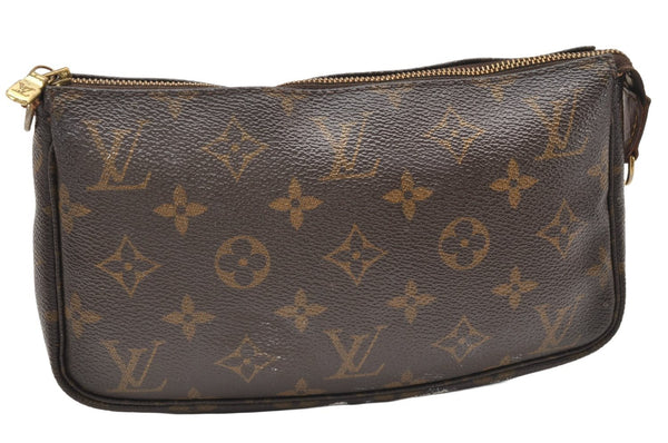 Authentic Louis Vuitton Monogram Pochette Accessoires Pouch M51980 LV 3615K