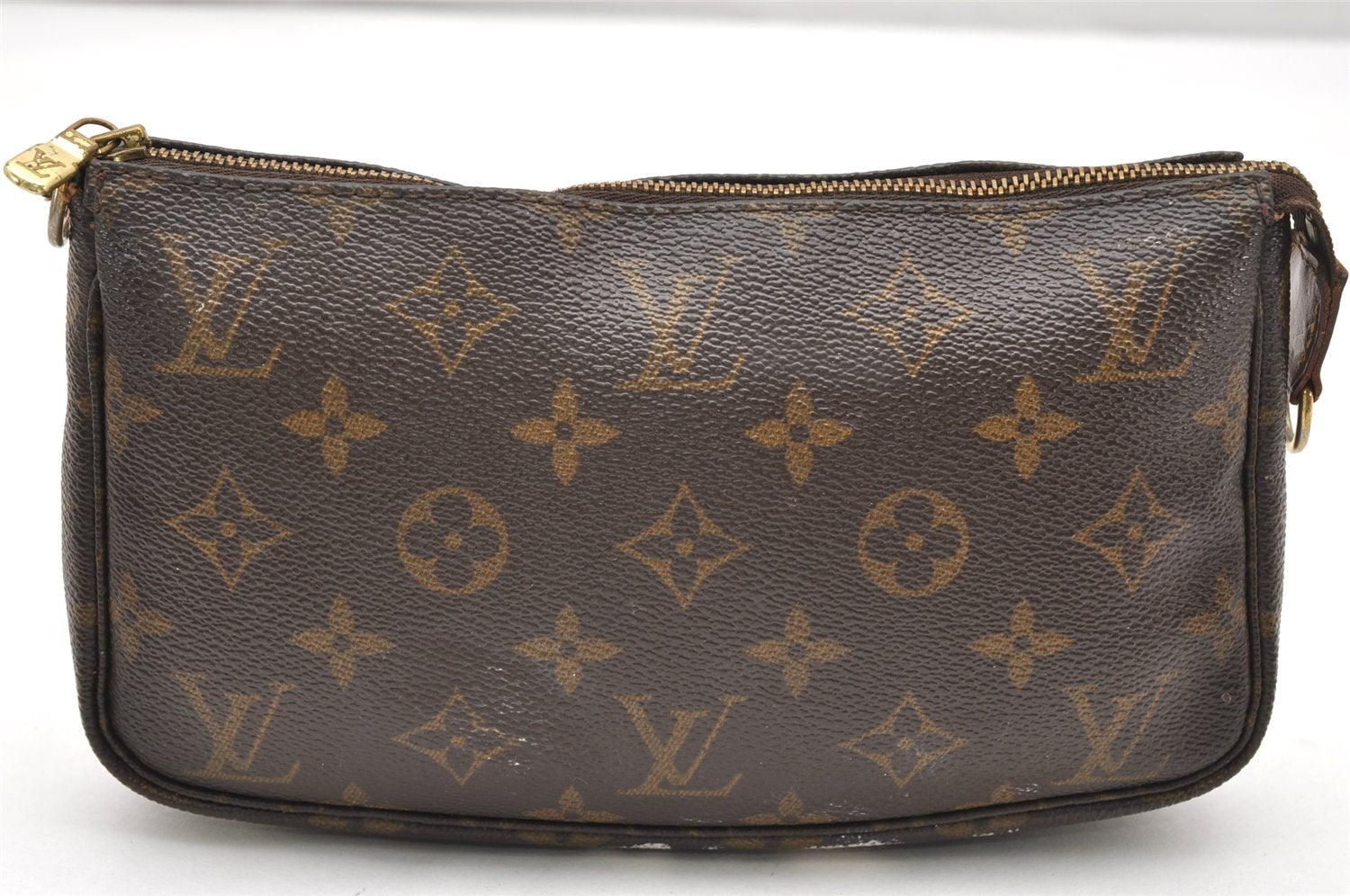 Authentic Louis Vuitton Monogram Pochette Accessoires Pouch M51980 LV 3615K
