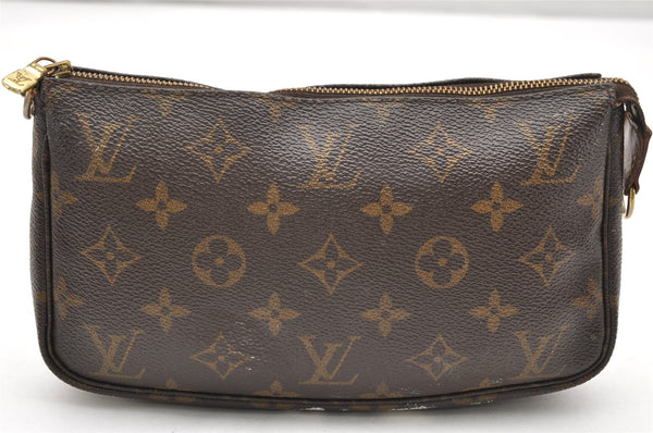 Authentic Louis Vuitton Monogram Pochette Accessoires Pouch M51980 LV 3615K