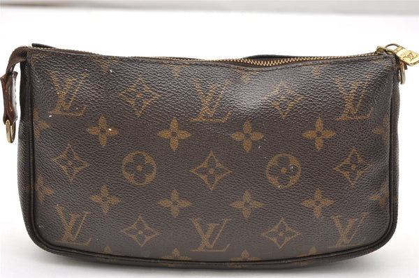 Authentic Louis Vuitton Monogram Pochette Accessoires Pouch M51980 LV 3615K