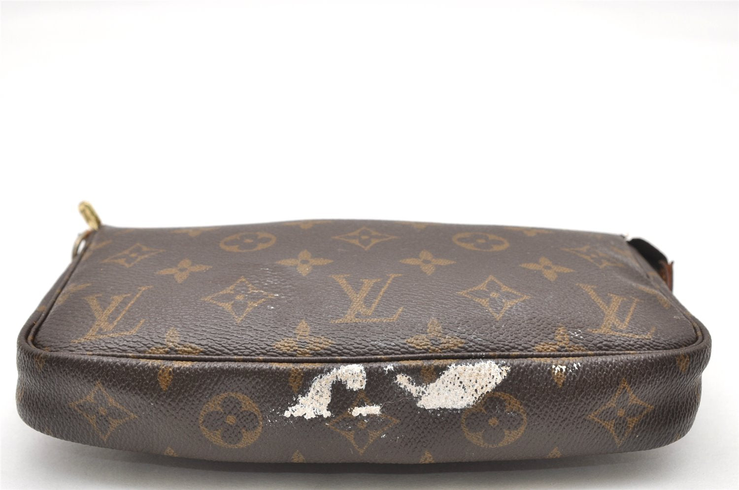 Authentic Louis Vuitton Monogram Pochette Accessoires Pouch M51980 LV 3615K
