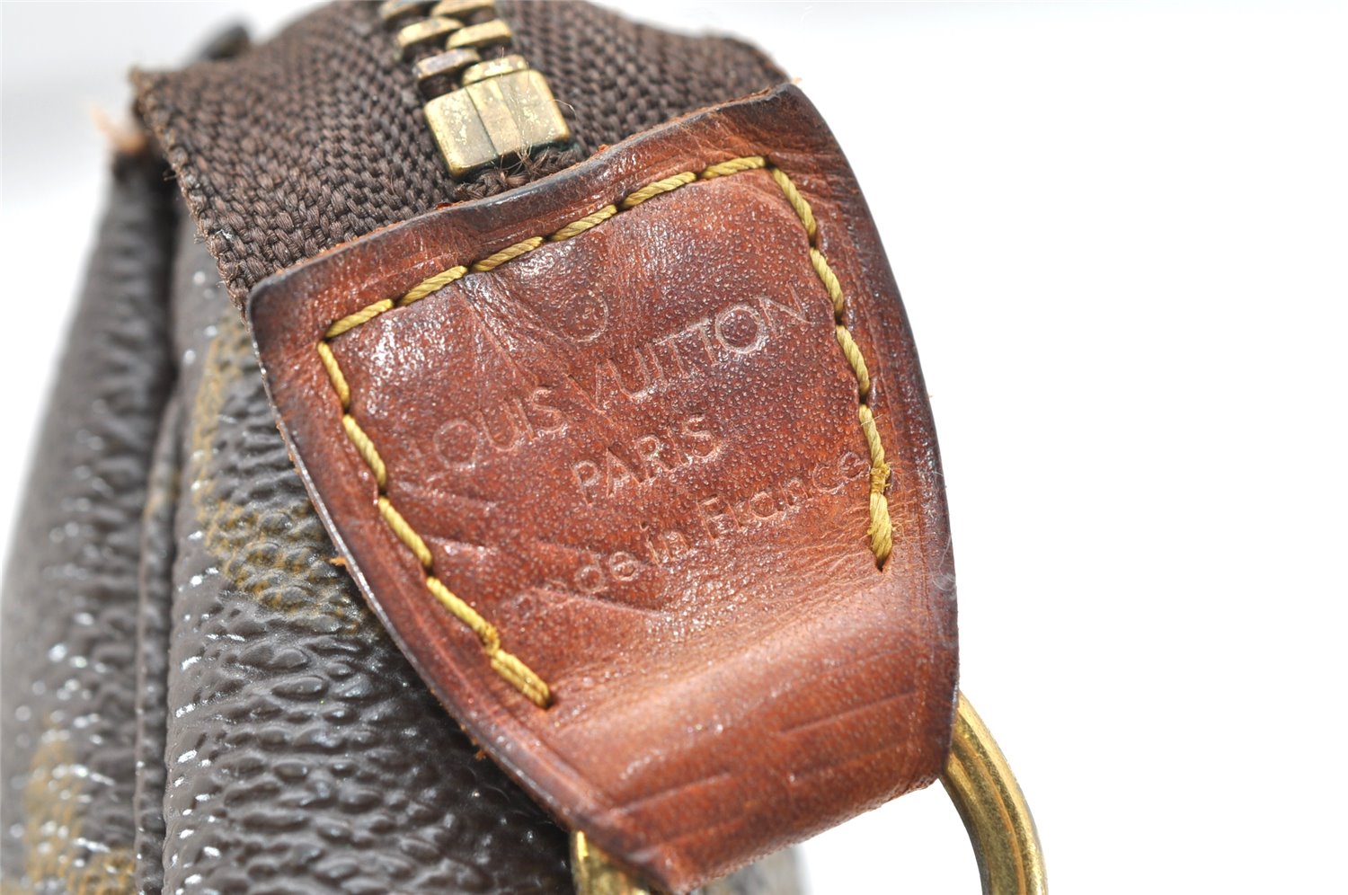 Authentic Louis Vuitton Monogram Pochette Accessoires Pouch M51980 LV 3615K