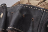 Authentic GUCCI Shoulder Hand Tote Bag GG Canvas Leather 203624 Brown 3616I