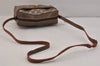 Authentic GUCCI Rigate Line Shoulder Cross Bag Purse GG PVC Leather Brown 3616K