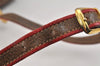 Authentic GUCCI Rigate Line Shoulder Cross Bag Purse GG PVC Leather Brown 3616K