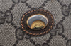 Authentic GUCCI Rigate Line Shoulder Cross Bag Purse GG PVC Leather Brown 3616K