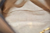 Authentic GUCCI Rigate Line Shoulder Cross Bag Purse GG PVC Leather Brown 3616K
