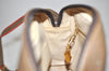 Authentic GUCCI Rigate Line Shoulder Cross Bag Purse GG PVC Leather Brown 3616K