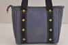 Authentic Louis Vuitton Antigua Cabas PM Hand Bag Blue M40090 LV 3617J