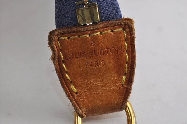 Authentic Louis Vuitton Antigua Cabas PM Hand Bag Blue M40090 LV 3617J