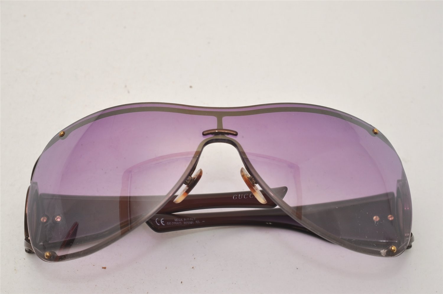 Authentic GUCCI Horsebit Vintage Sunglasses GG 2764/S Plastic Purple 3618J