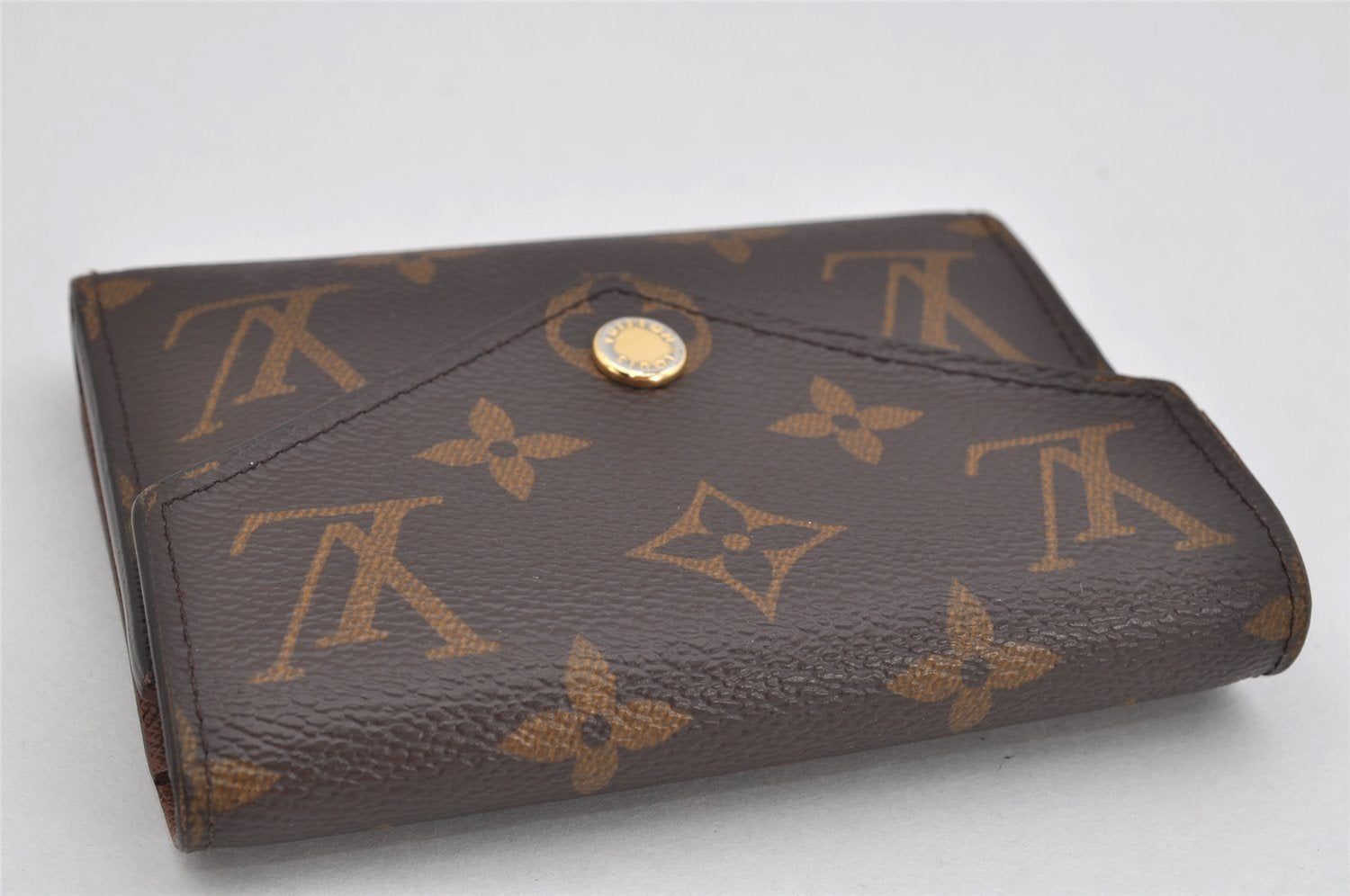 Auth Louis Vuitton Monogram Portefeuille Victorine Purse Wallet M62472 LV 3618K