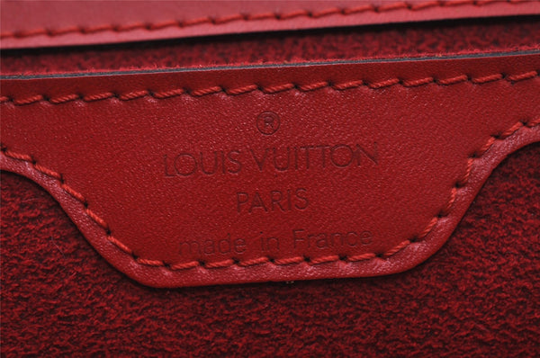 Authentic Louis Vuitton Epi Saint Jacques Hand Bag Red M52277 LV 3619I