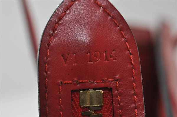 Authentic Louis Vuitton Epi Saint Jacques Hand Bag Red M52277 LV 3619I