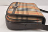 Authentic Burberrys Nova Check Shoulder Bag Canvas Leather Beige Junk 3619K