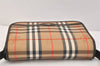 Authentic Burberrys Nova Check Shoulder Bag Canvas Leather Beige Junk 3619K