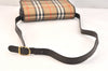 Authentic Burberrys Nova Check Shoulder Bag Canvas Leather Beige Junk 3619K