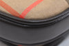 Authentic Burberrys Nova Check Shoulder Bag Canvas Leather Beige Junk 3619K