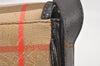 Authentic Burberrys Nova Check Shoulder Bag Canvas Leather Beige Junk 3619K