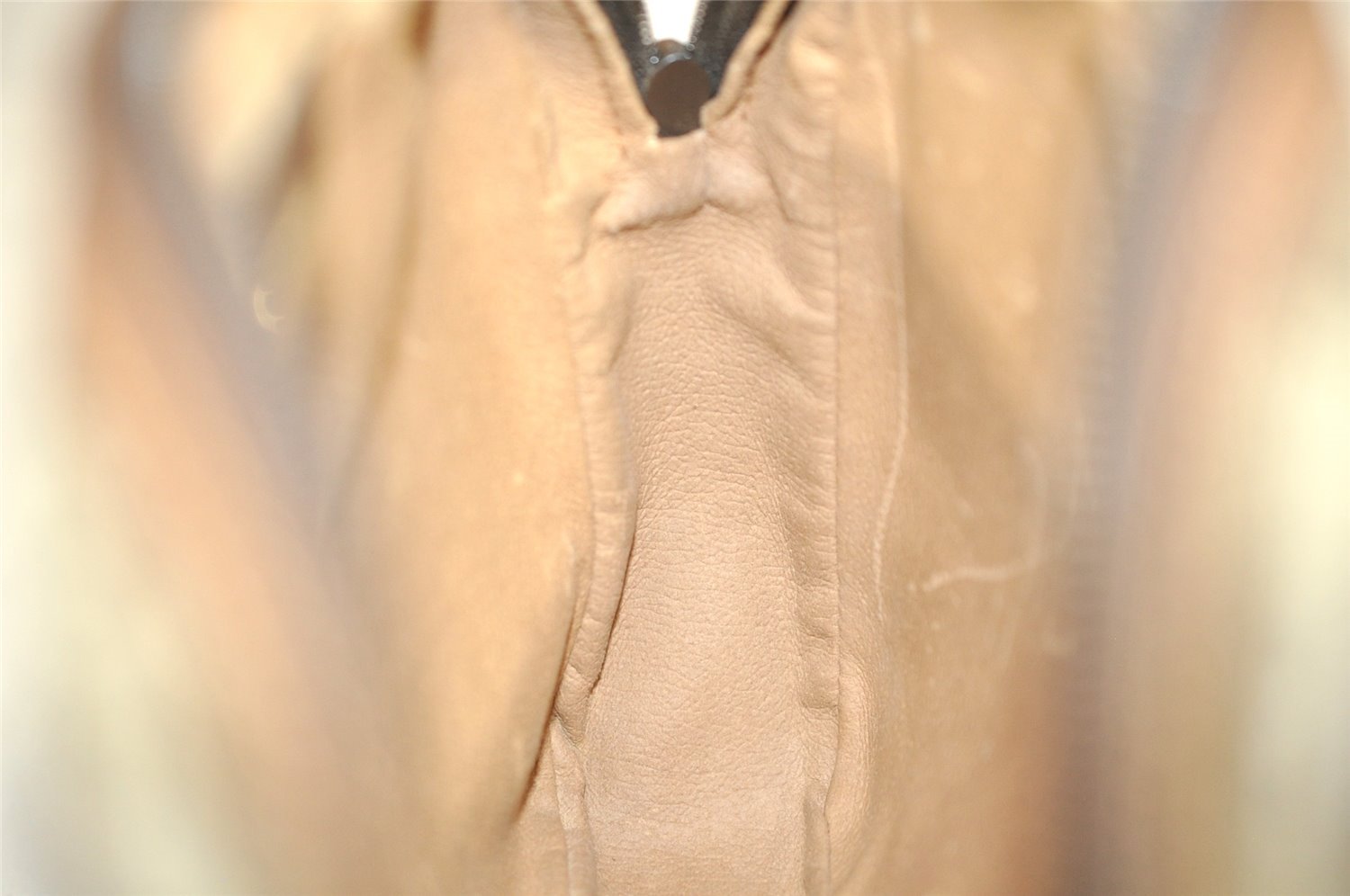 Authentic GUCCI Vintage Clutch Hand Bag Purse GG PVC Leather Brown 3620J