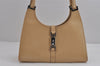 Authentic GUCCI Jackie Shoulder Hand Bag Purse Leather 0021067 Beige 3622J
