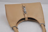 Authentic GUCCI Jackie Shoulder Hand Bag Purse Leather 0021067 Beige 3622J