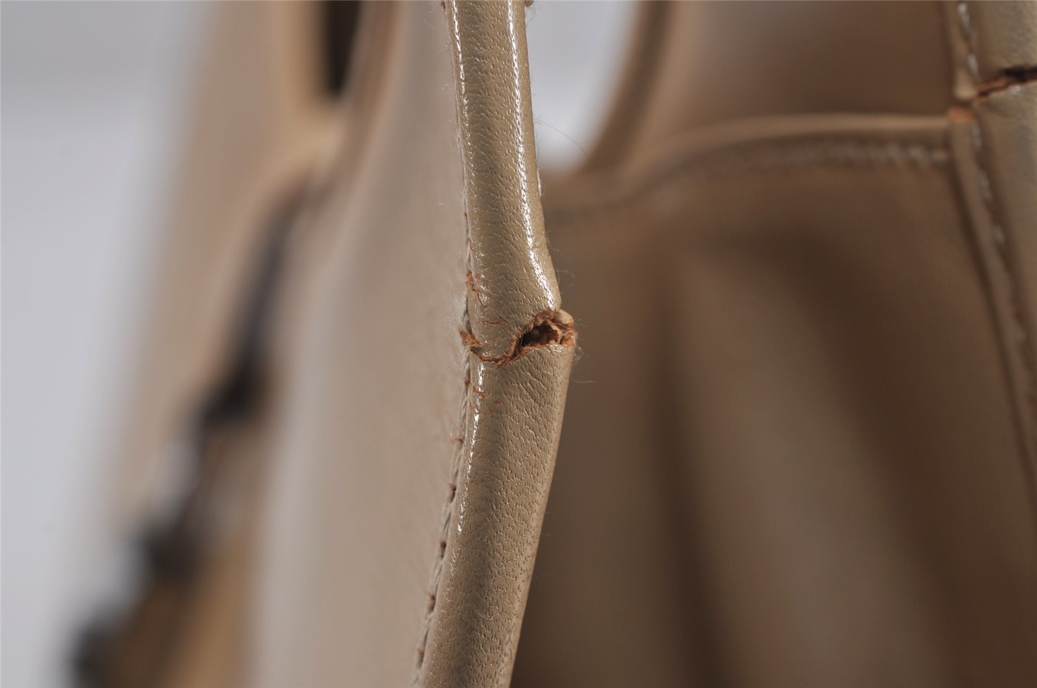 Authentic GUCCI Jackie Shoulder Hand Bag Purse Leather 0021067 Beige 3622J