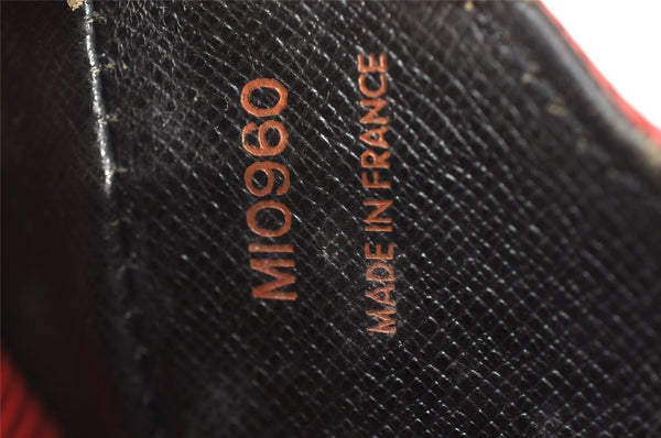 Authentic Louis Vuitton Epi Cartouchiere MM Shoulder Cross Bag M52247 Red 3623I