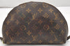 Auth Louis Vuitton Monogram Trousse Demi Ronde 23 Pouch M47520 Junk 3623K