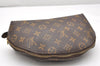 Auth Louis Vuitton Monogram Trousse Demi Ronde 23 Pouch M47520 Junk 3623K