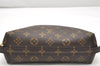 Auth Louis Vuitton Monogram Trousse Demi Ronde 23 Pouch M47520 Junk 3623K