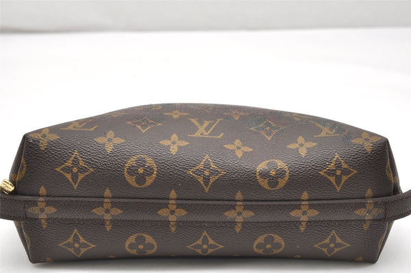 Auth Louis Vuitton Monogram Trousse Demi Ronde 23 Pouch M47520 Junk 3623K