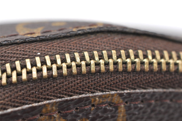 Auth Louis Vuitton Monogram Trousse Demi Ronde 23 Pouch M47520 Junk 3623K