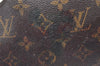 Auth Louis Vuitton Monogram Trousse Demi Ronde 23 Pouch M47520 Junk 3623K